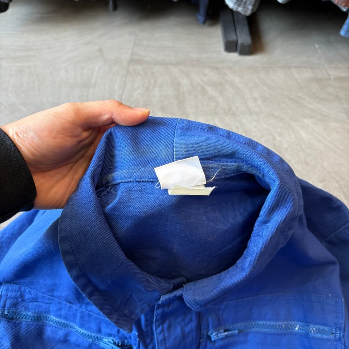 90년대 빈티지 프랑스 생산 프렌치 워크 트윌코튼 자켓  상품이미지5