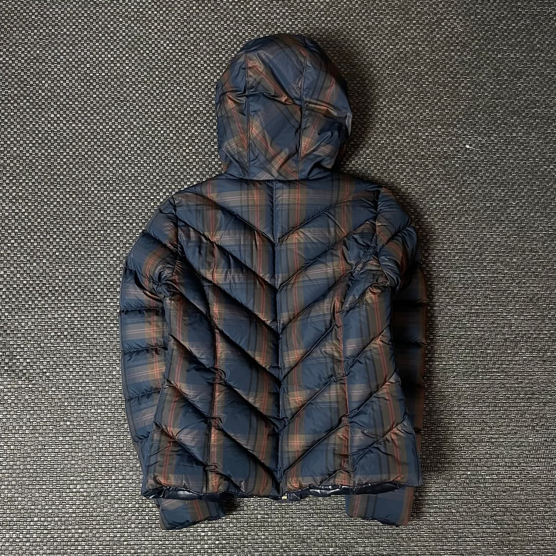 빈폴 키즈 빈티지 컬러 배색 체크 다운 패딩 상품이미지6