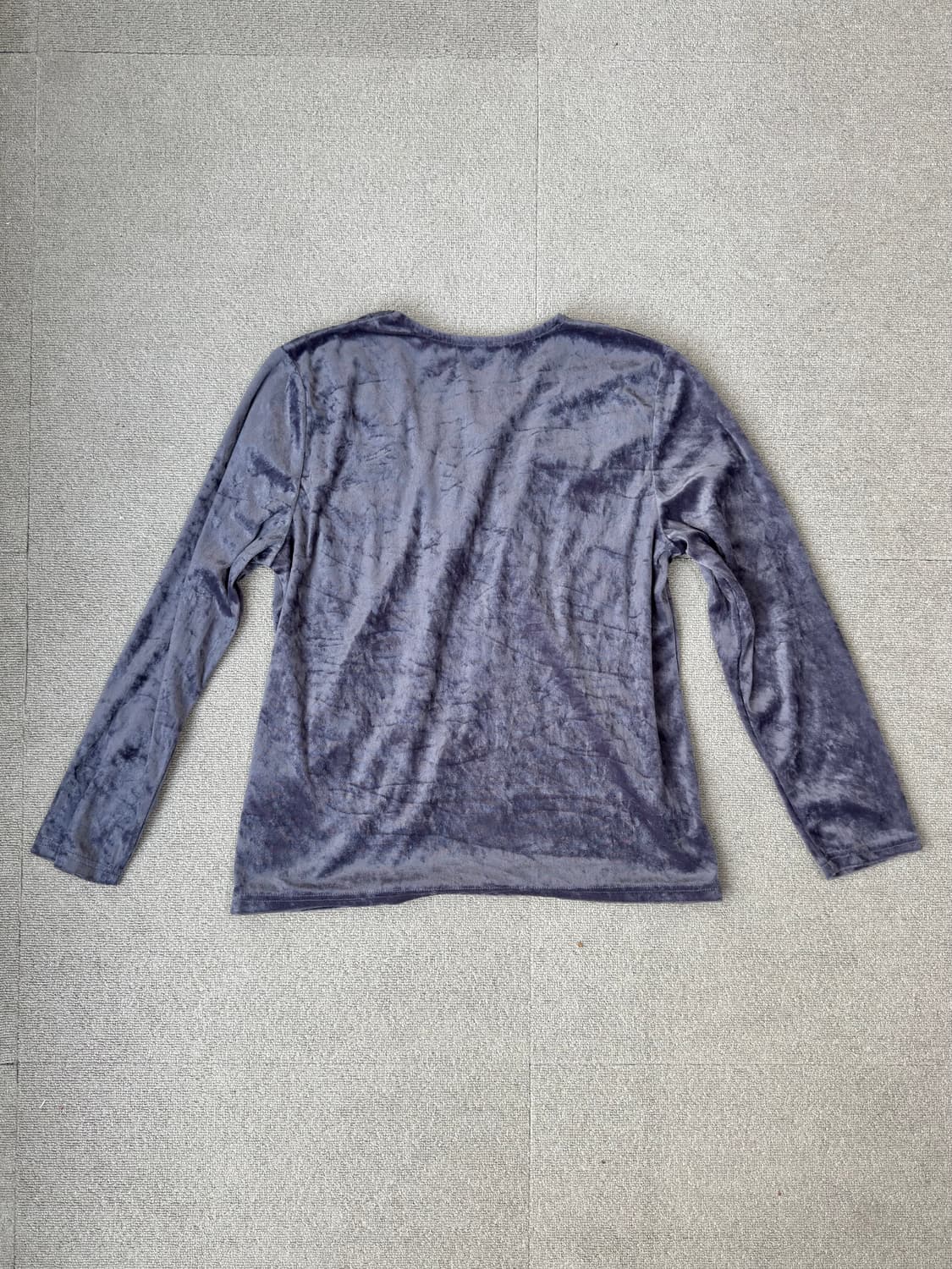 Laugh Eli 보헤미안 벨벳 레이스업 블라우스 갸루 y2k 상품이미지3