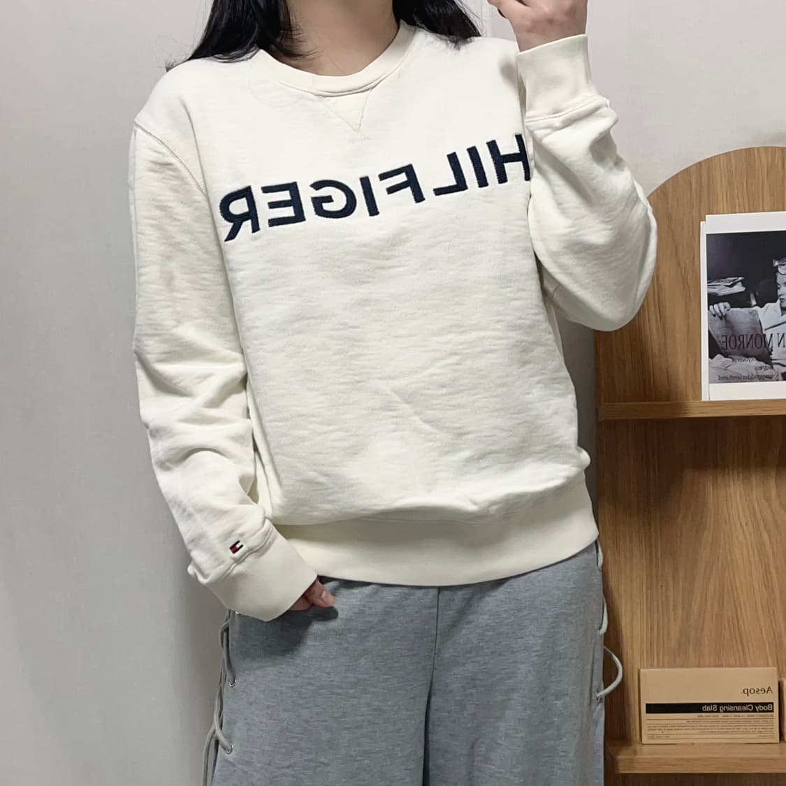 [정품] 타미 아이보리 빅로고 맨투맨 [ M ] 상품이미지3