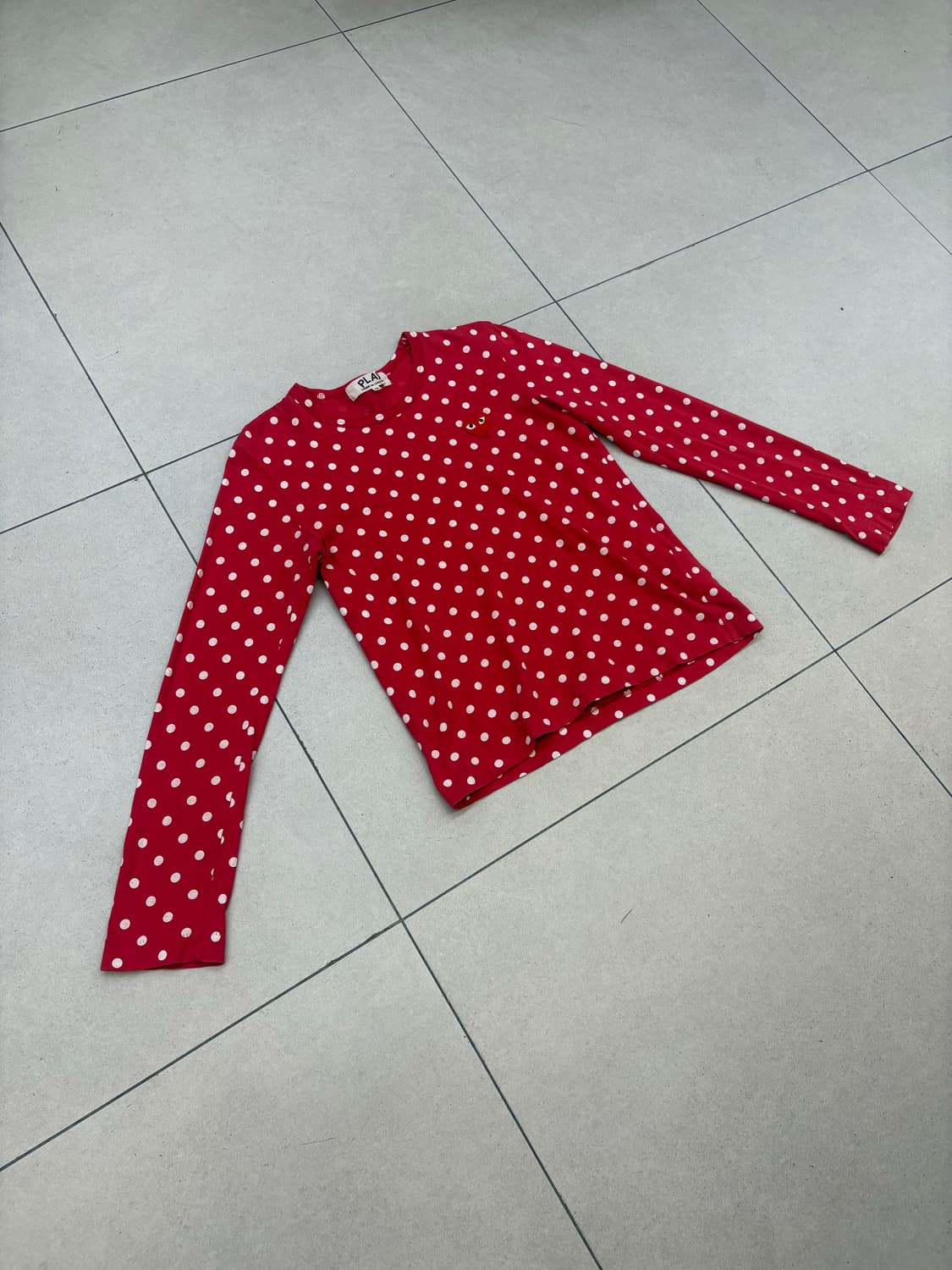 꼼데가르송 폴카 도트 롱슬리브 상품이미지3