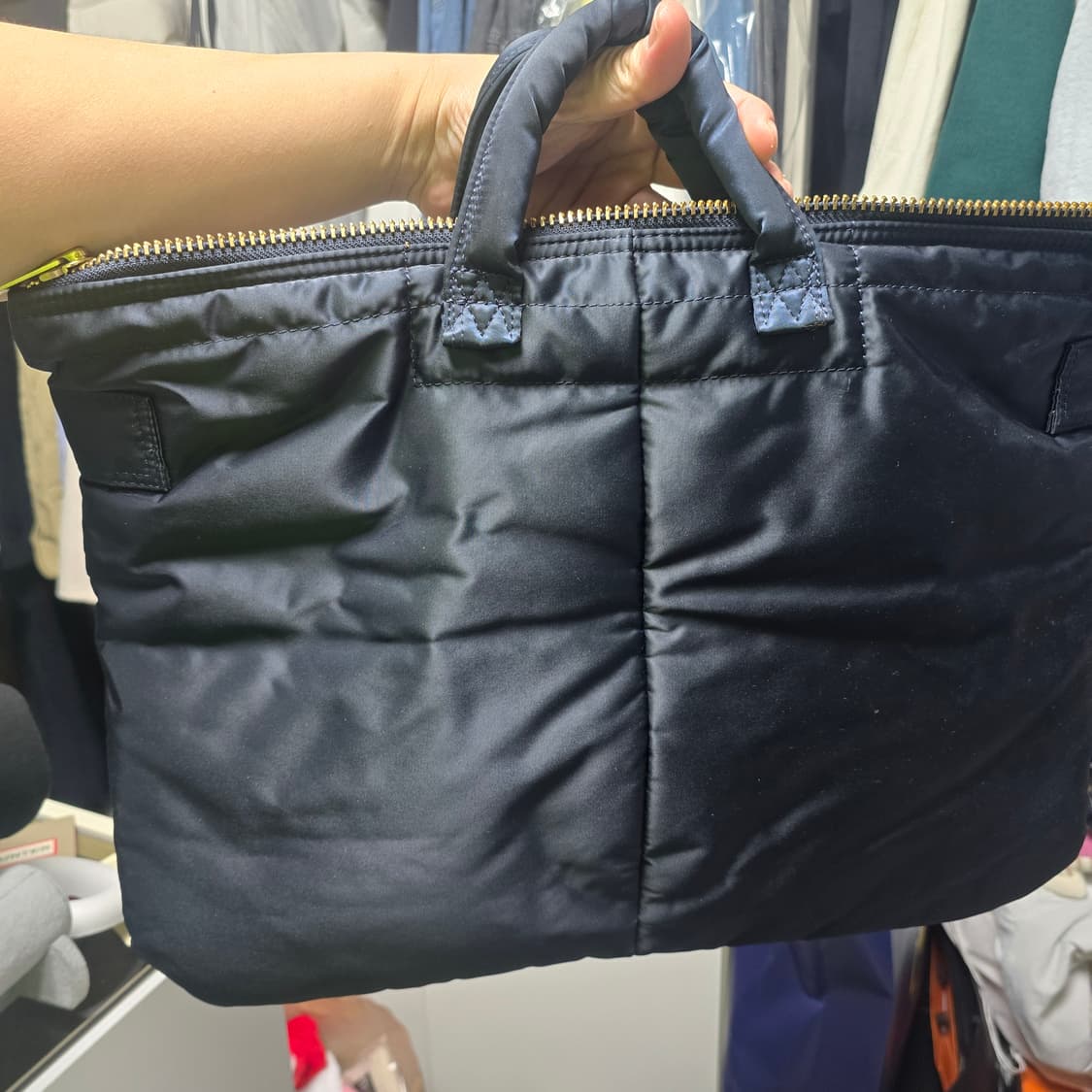 포터 탱커 숏 헬멧백 라지 아이언 블루 상품이미지5