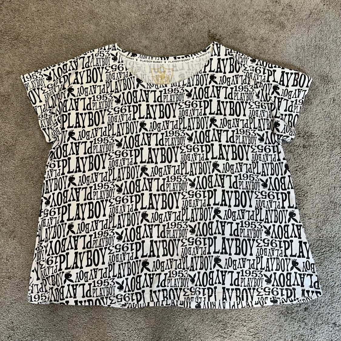 플레이보이 로고 패턴 반팔 슬리브리스L 상품이미지2
