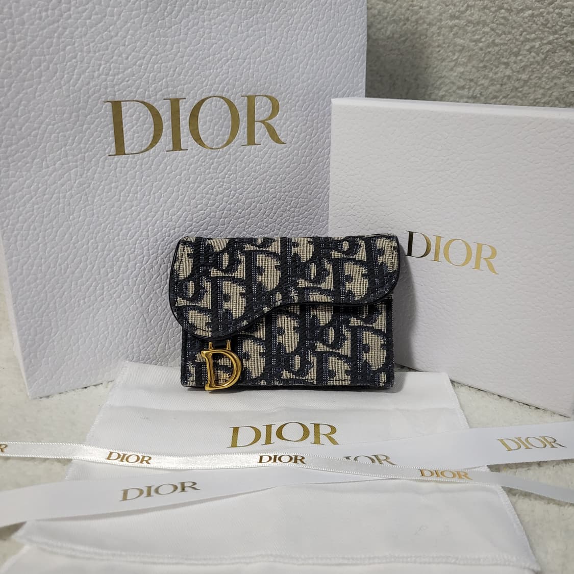 [새상품급/풀구성] 디올 오블리크 새들 카드지갑  상품이미지1