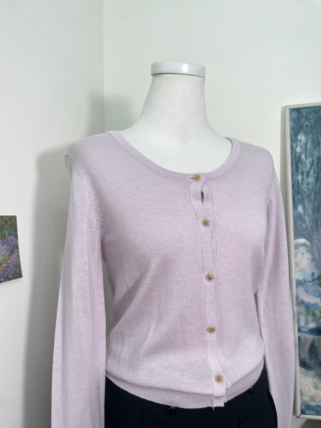 INGNI lavender basic-fit cardigan 상품이미지6