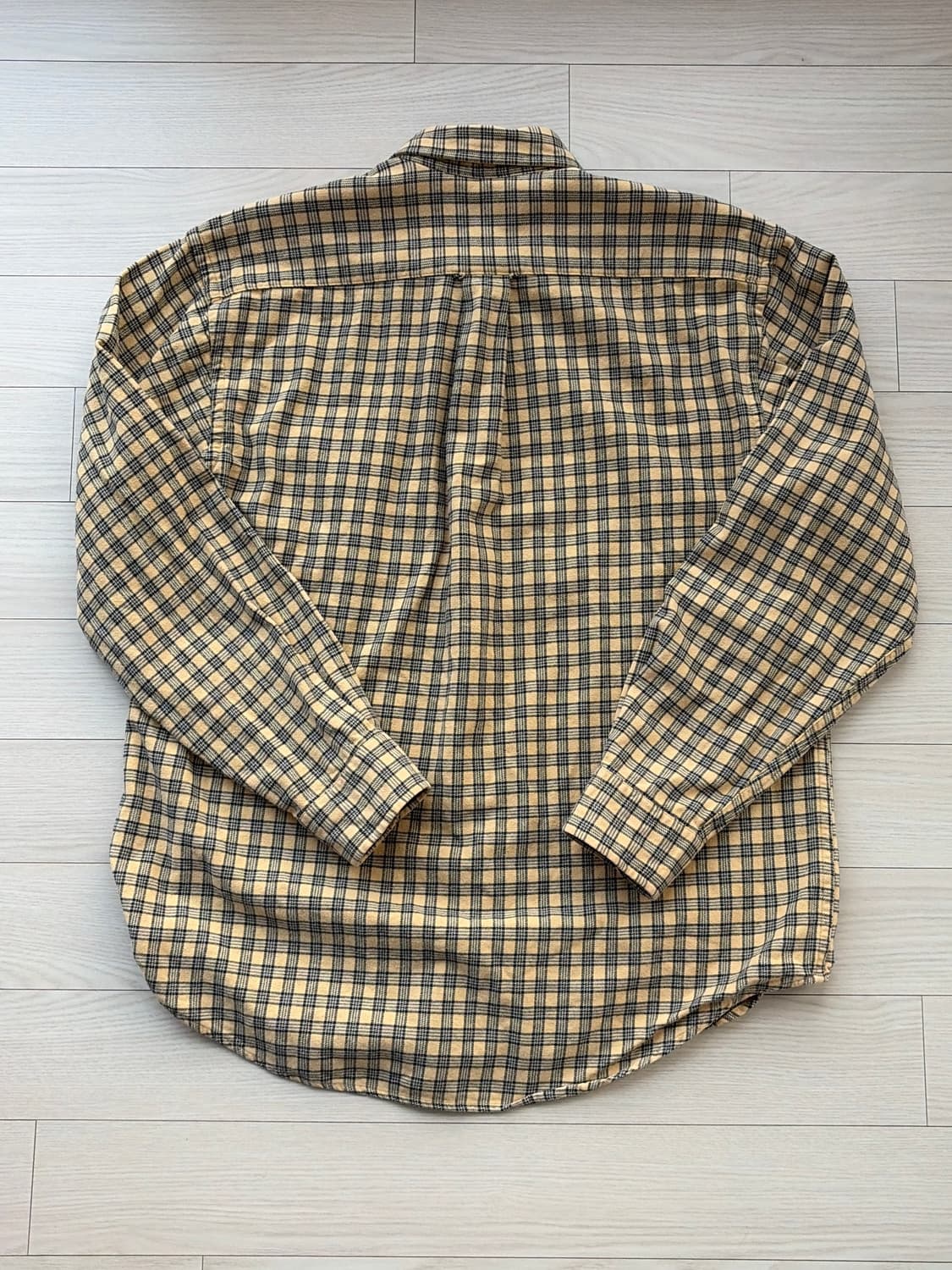 90s 올드 유니클로 플란넬 체크 셔츠 M (100-103) 상품이미지2