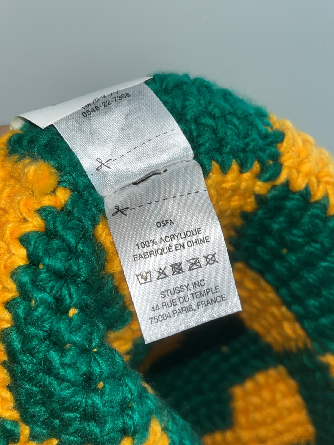 stussy 스투시 체크 패턴 니트 버킷햇  상품이미지8