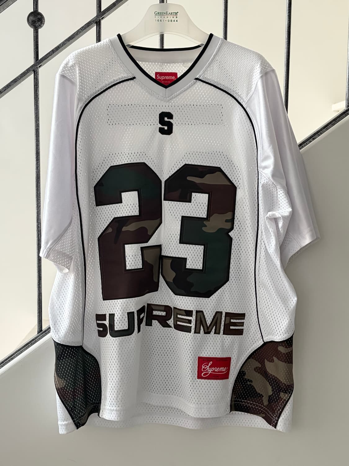 슈프림 퍼펙트 시즌 풋볼 저지 화이트M 상품이미지3
