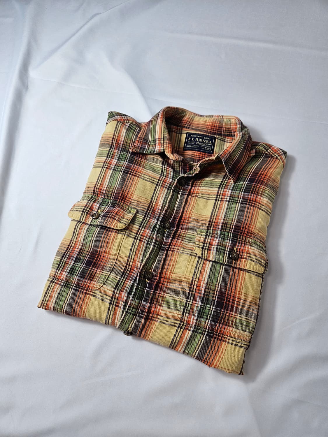 유니클로 jp 퓨어코튼 플란넬 체크 셔츠 빈티지 M 상품이미지1