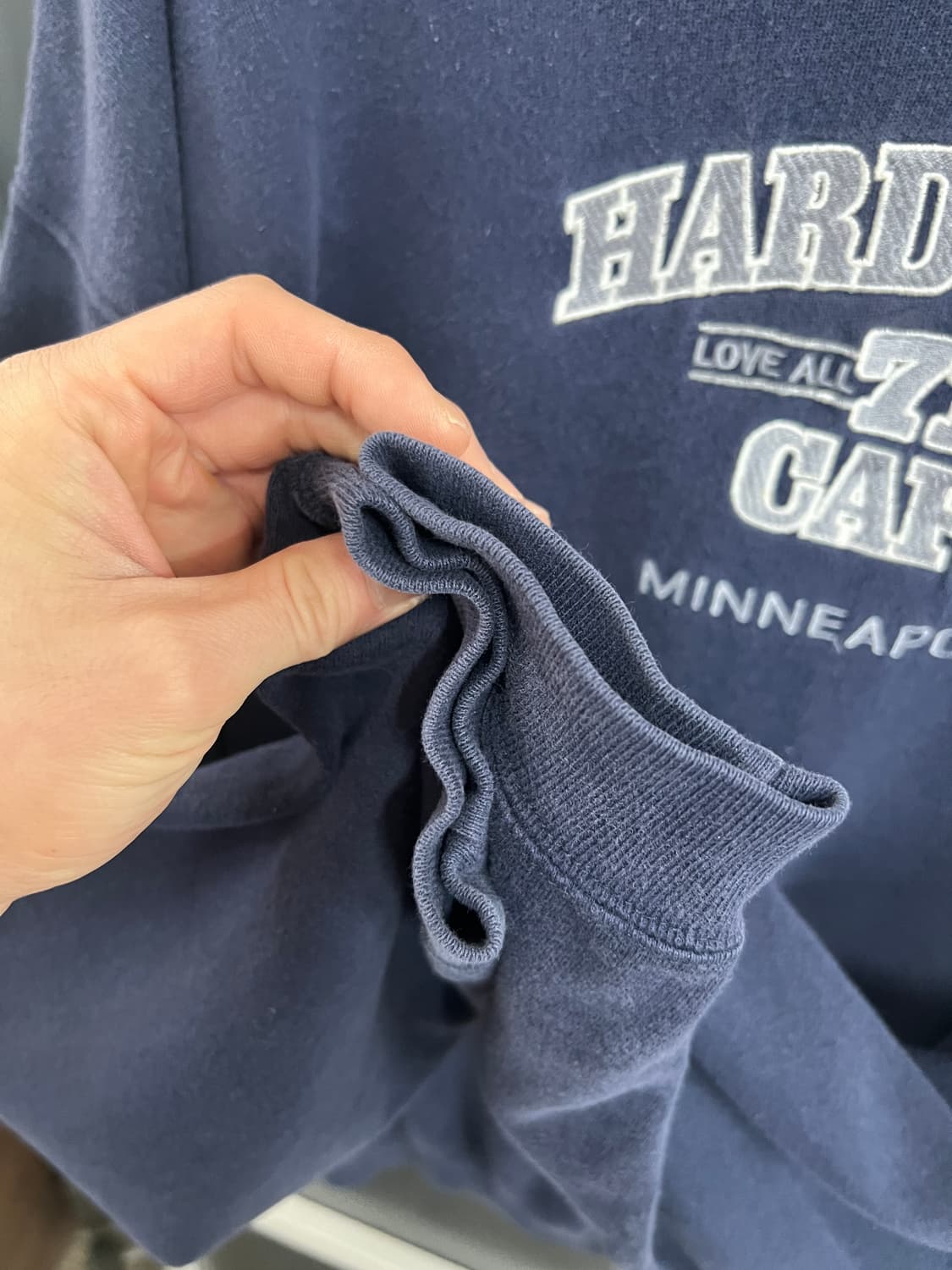 Hard Rock 90s 하드 락 카페 올드스쿨 네이비 스웻셔츠 맨투맨 상품이미지4