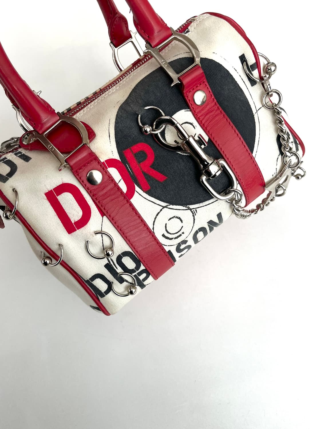 크리스찬 디올 2004 존갈리아노 리미티드 피어싱 하드코어 보스턴백 상품이미지3