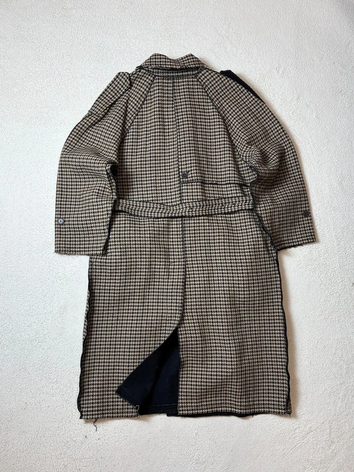 인스턴트펑크 19FW 그런지 하운드투스 벨티드 울 롱코트 PN7842 상품이미지5