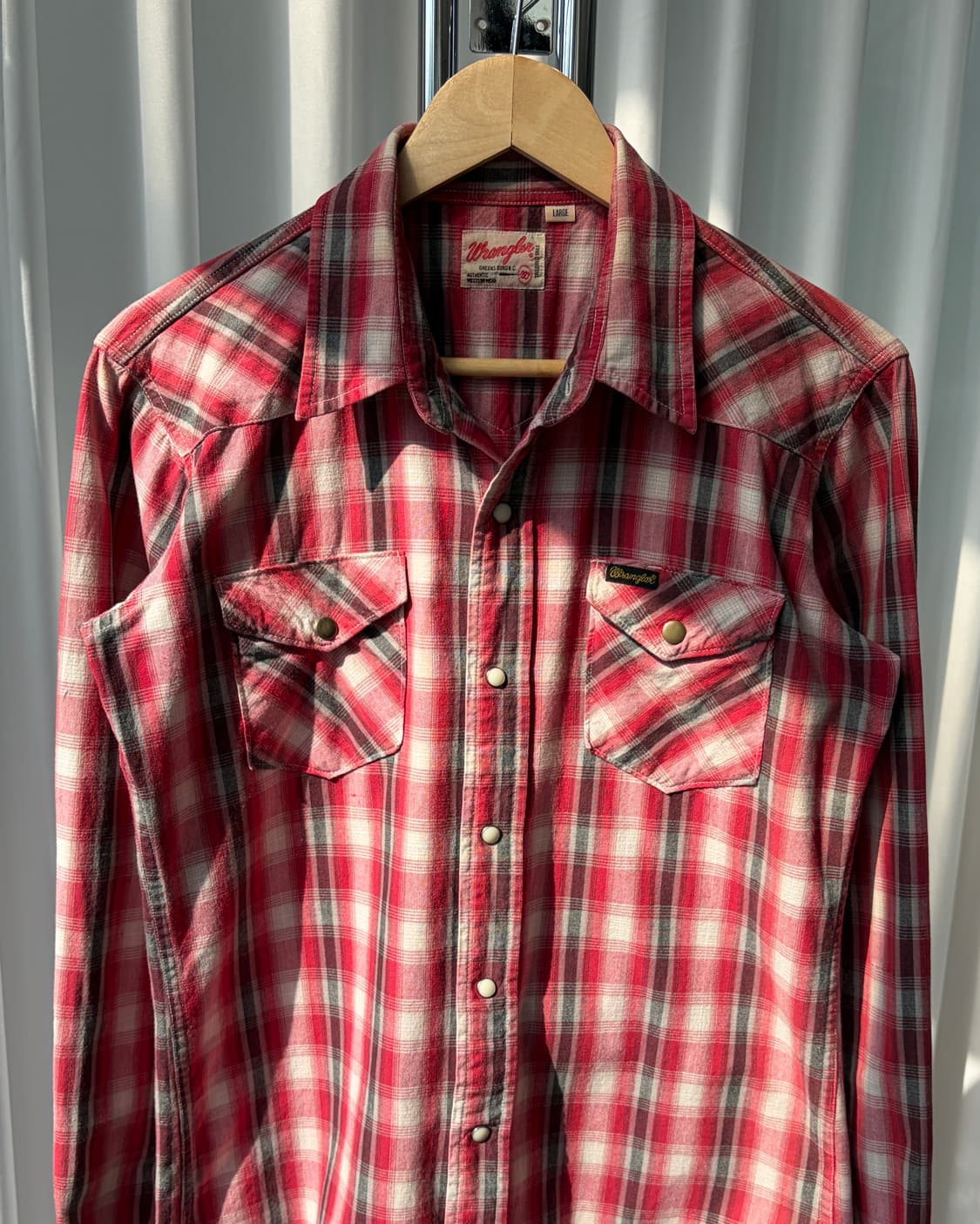 [M]랭글러 Wrangler JPN 플레이드 웨스턴 셔츠 상품이미지4