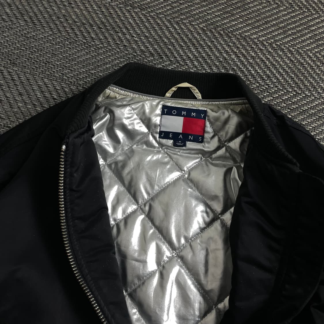 타미힐피거 우먼스 플래그 빅로고 크롭 항공 점퍼 y 4112 상품이미지6