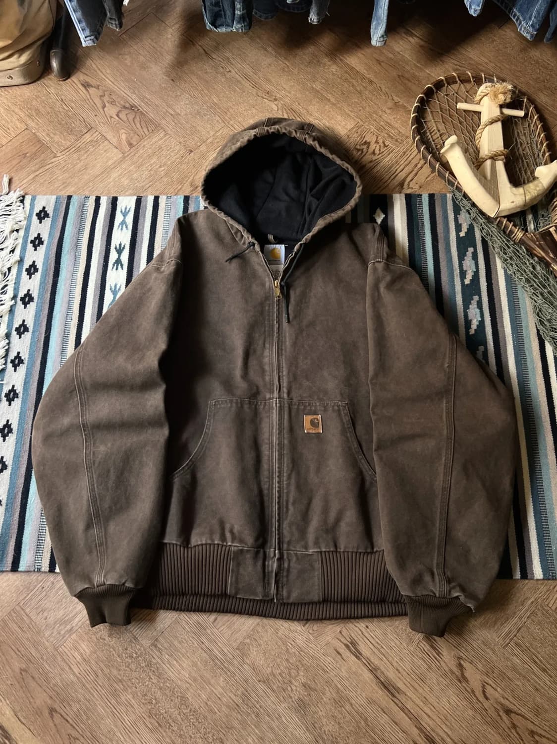 [2XL]칼하트 USA 브라운 액티브 워크자켓 상품이미지1