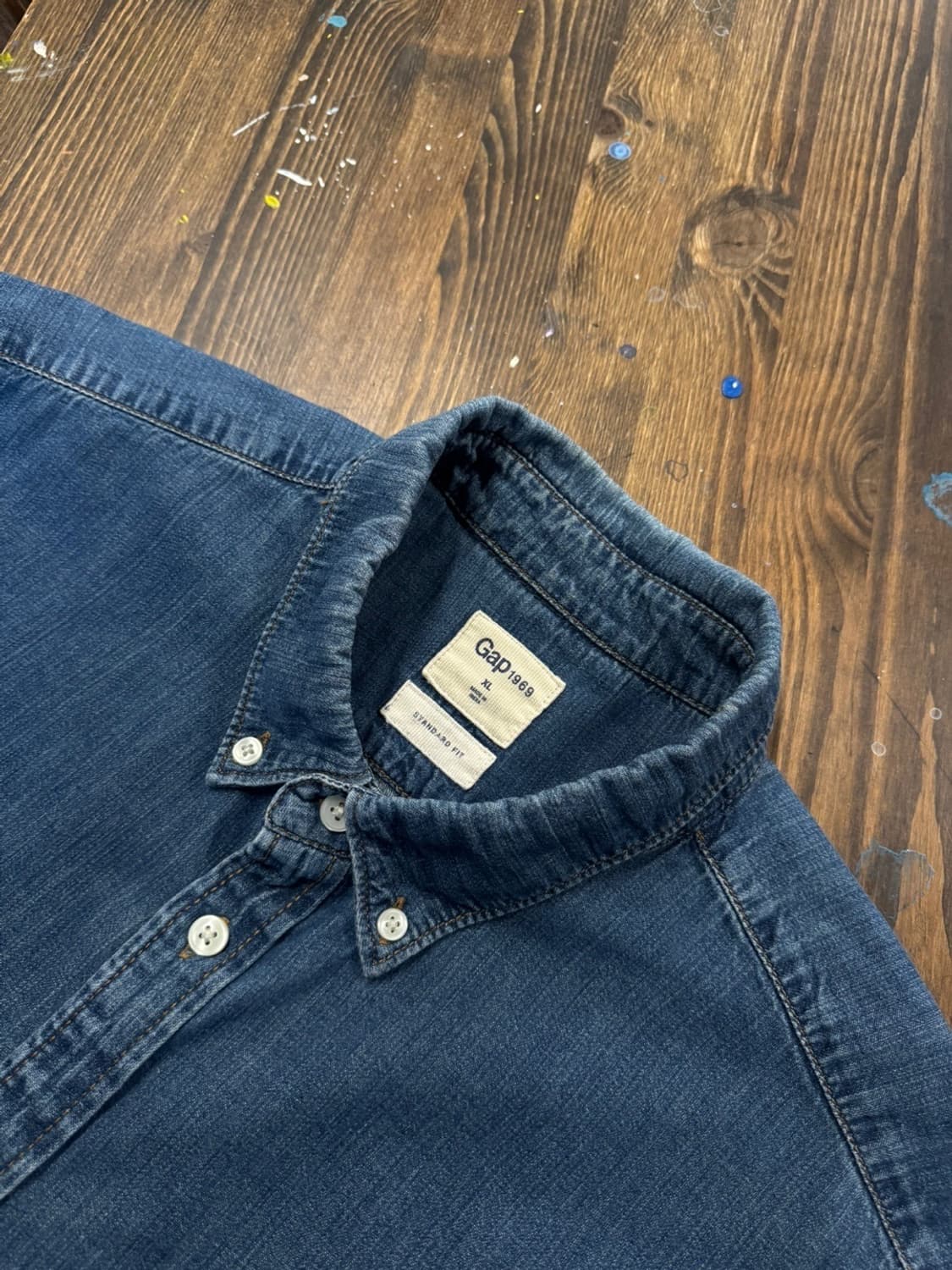 GAP 갭 1969 데님 버튼다운 셔츠 100 상품이미지9