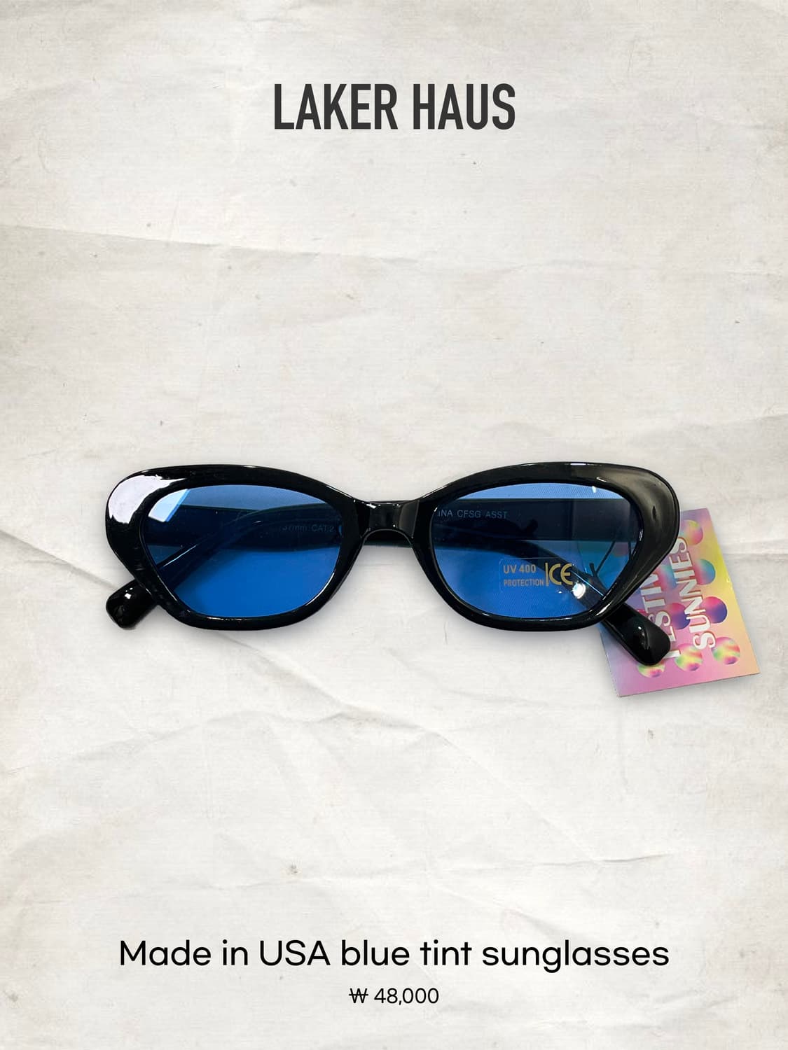 Made in USA blue tint sunglasses 상품이미지1