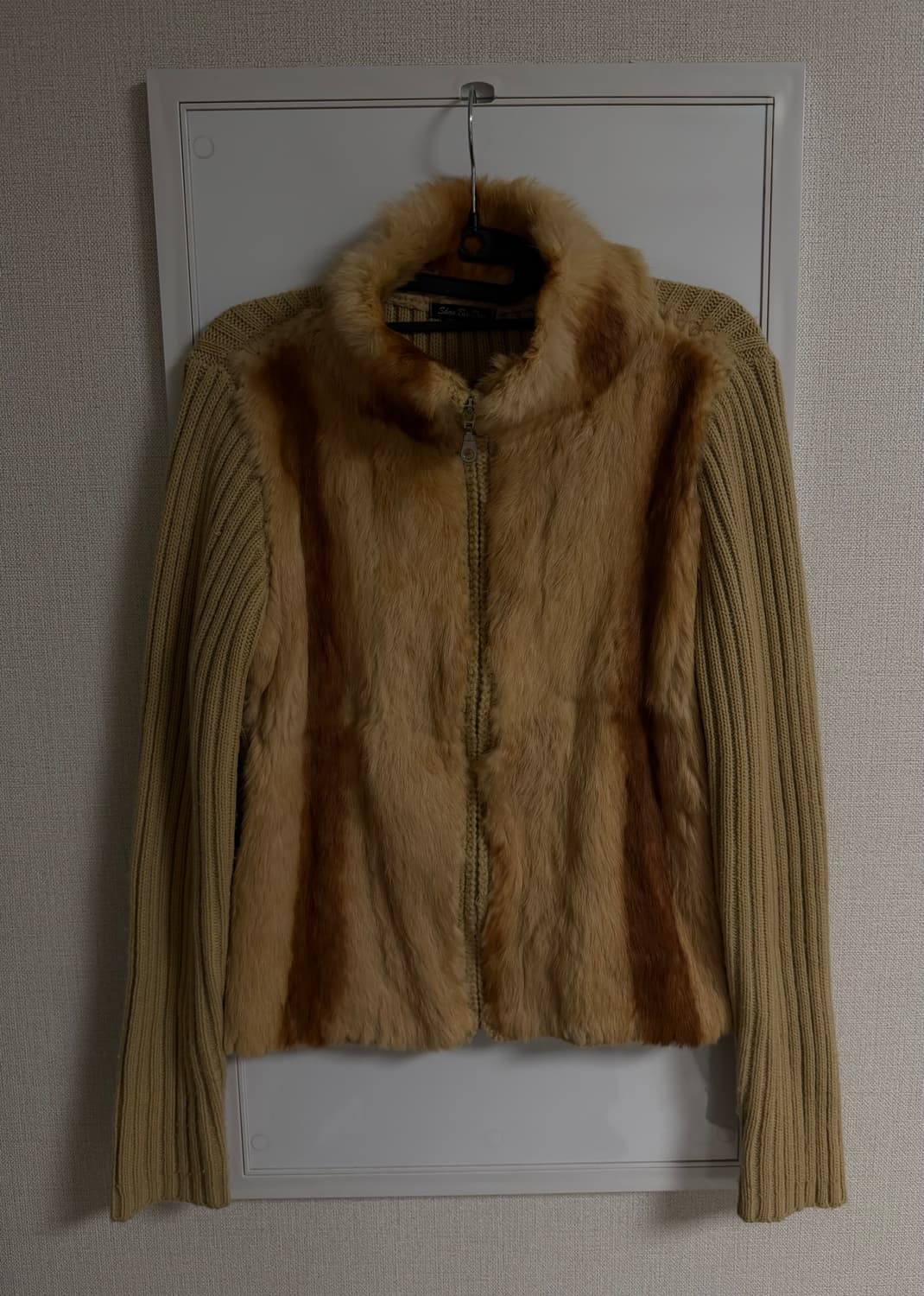 japan vintage fur sweater jacket 상품이미지1