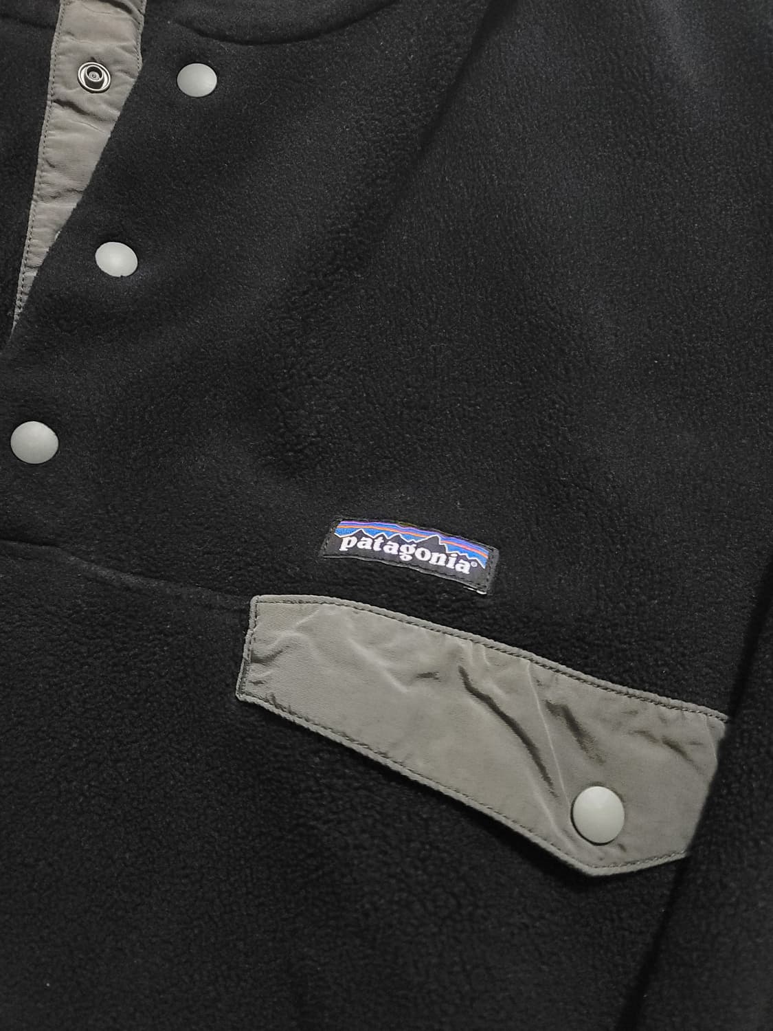 [ L ] <상태최상> 파타고니아 신칠라 라이트웨이트 블랙 포지그레이 상품이미지2