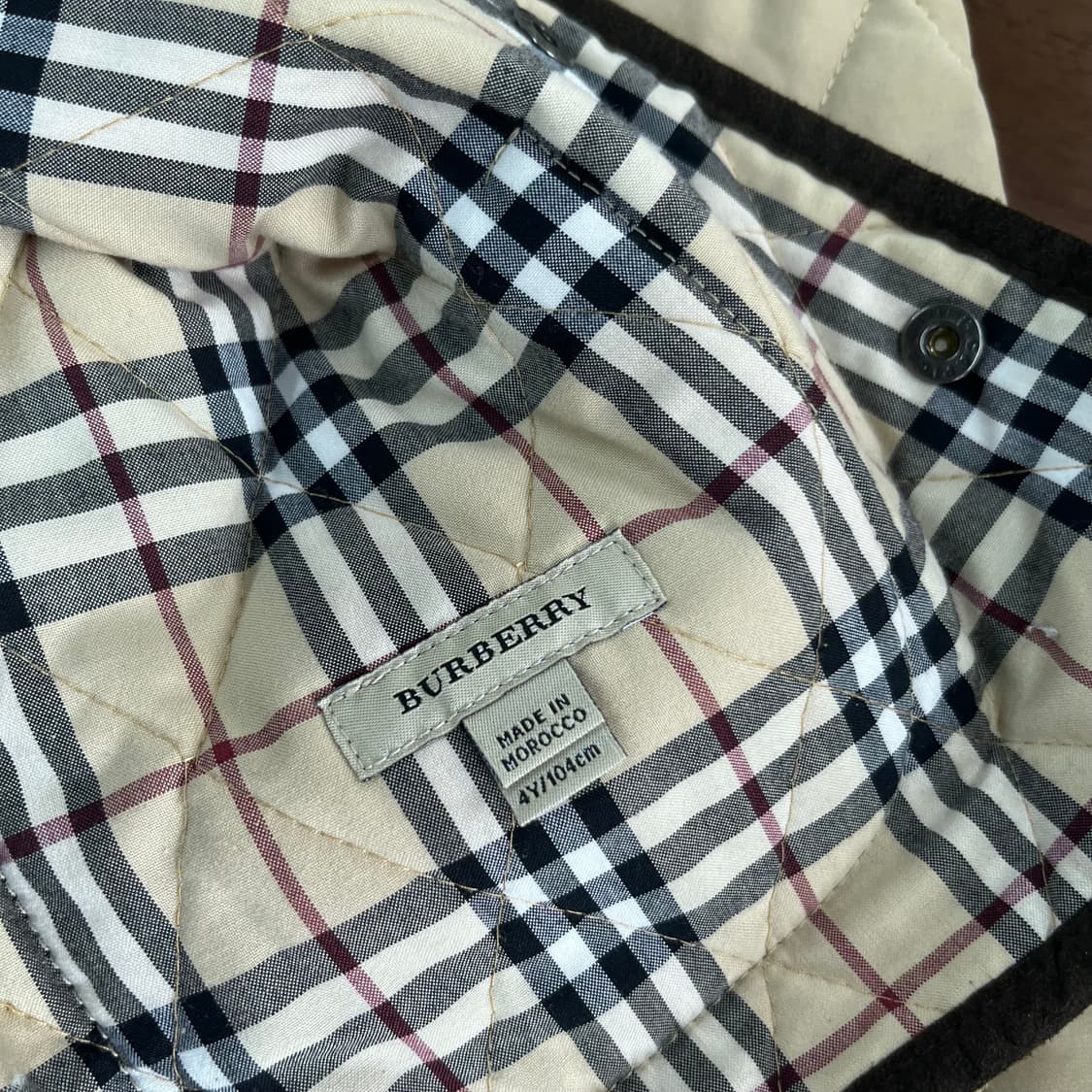 버버리 키즈 퀼팅자켓 4y 상품이미지6