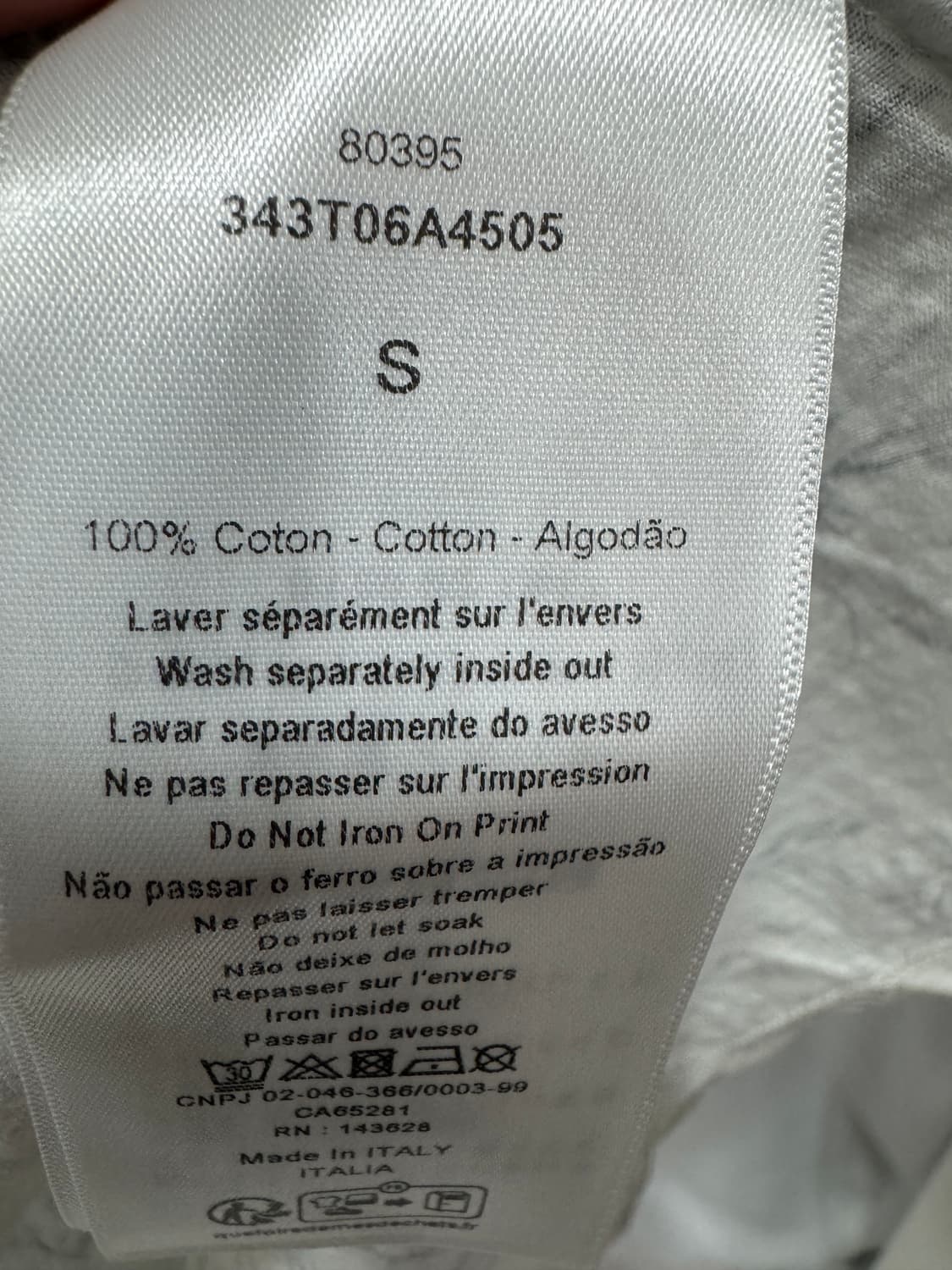 디올 트왈드주이 반팔 티셔츠 S  상품이미지3