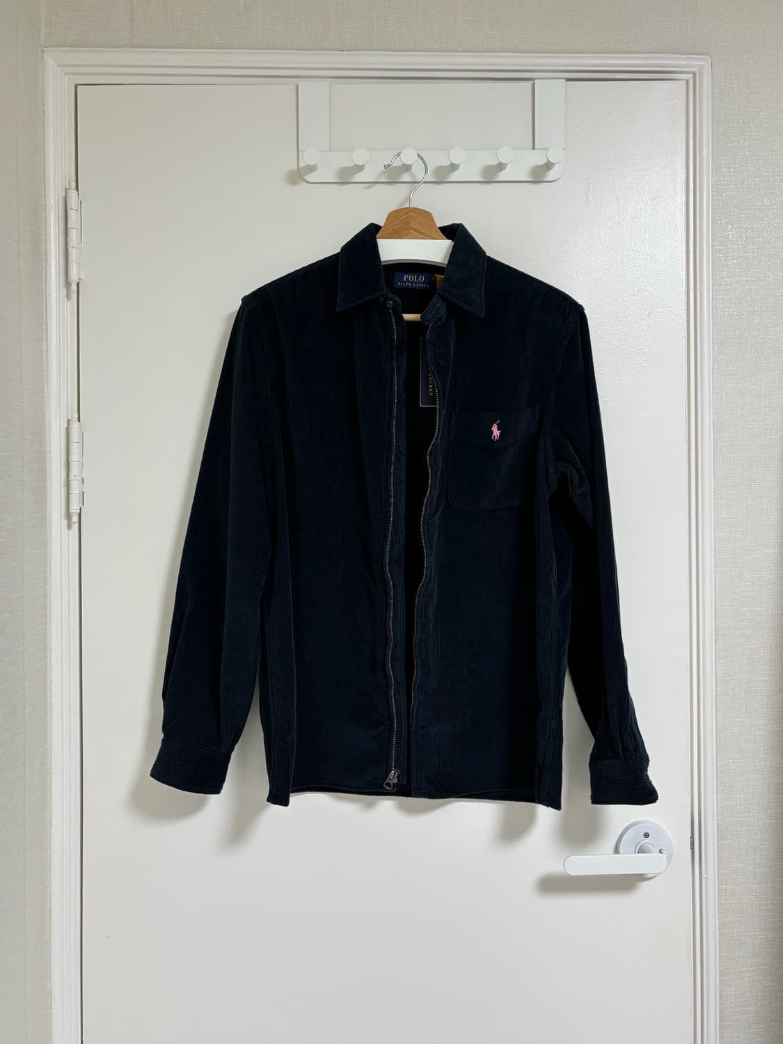 폴로 랄프로렌 코듀로이 집업 셔츠 자켓 네이비 s 상품이미지3