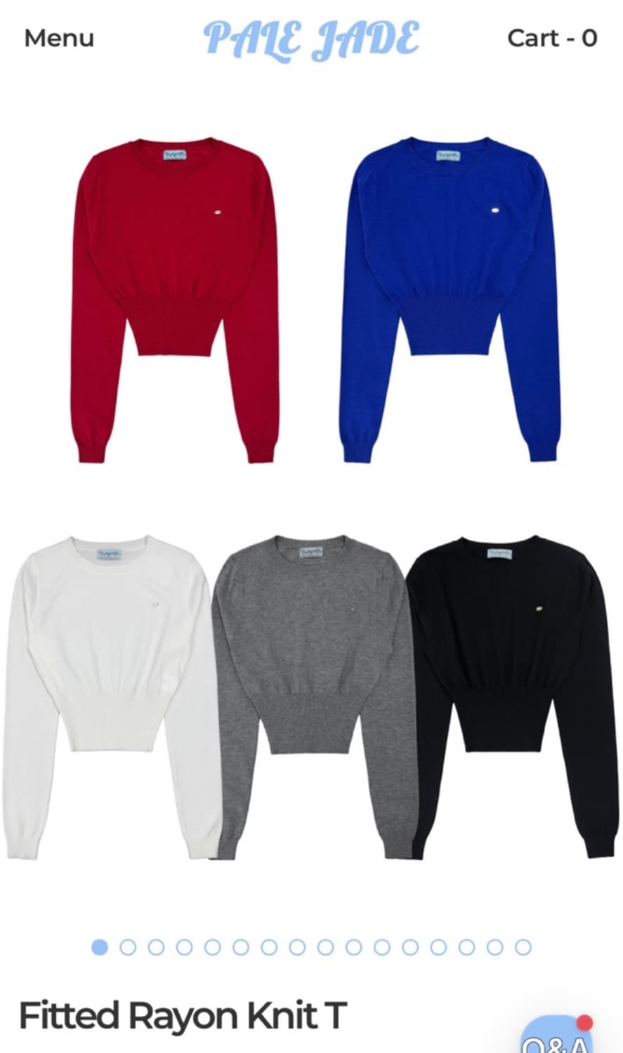 페일제이드 핏 레이온 니트 (레드) 상품이미지1