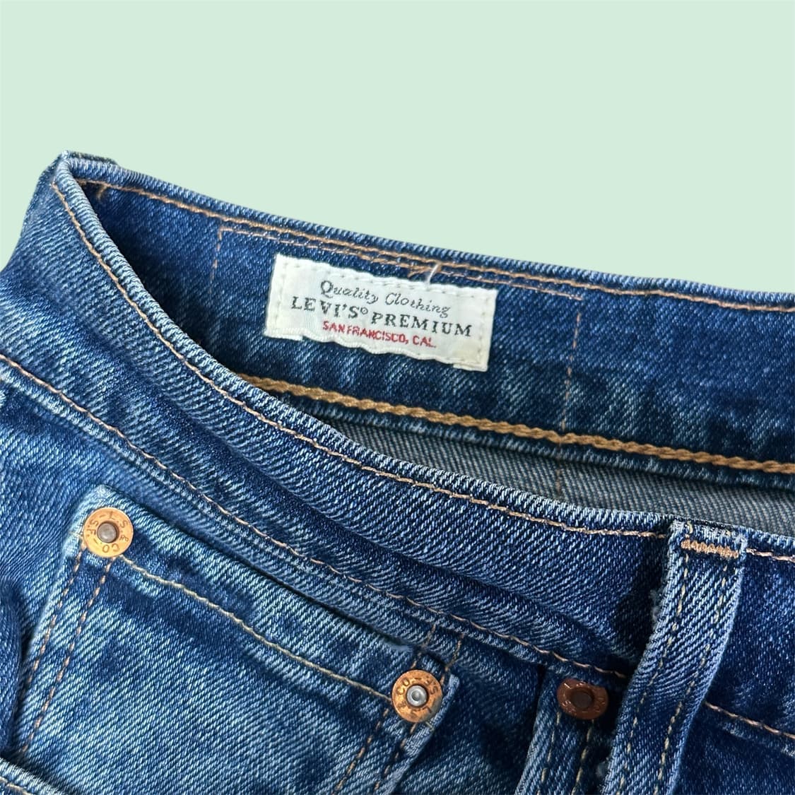 리바이스 512 프리미엄 가죽 패치 W30 x W32 블랭크 탭 상품이미지5