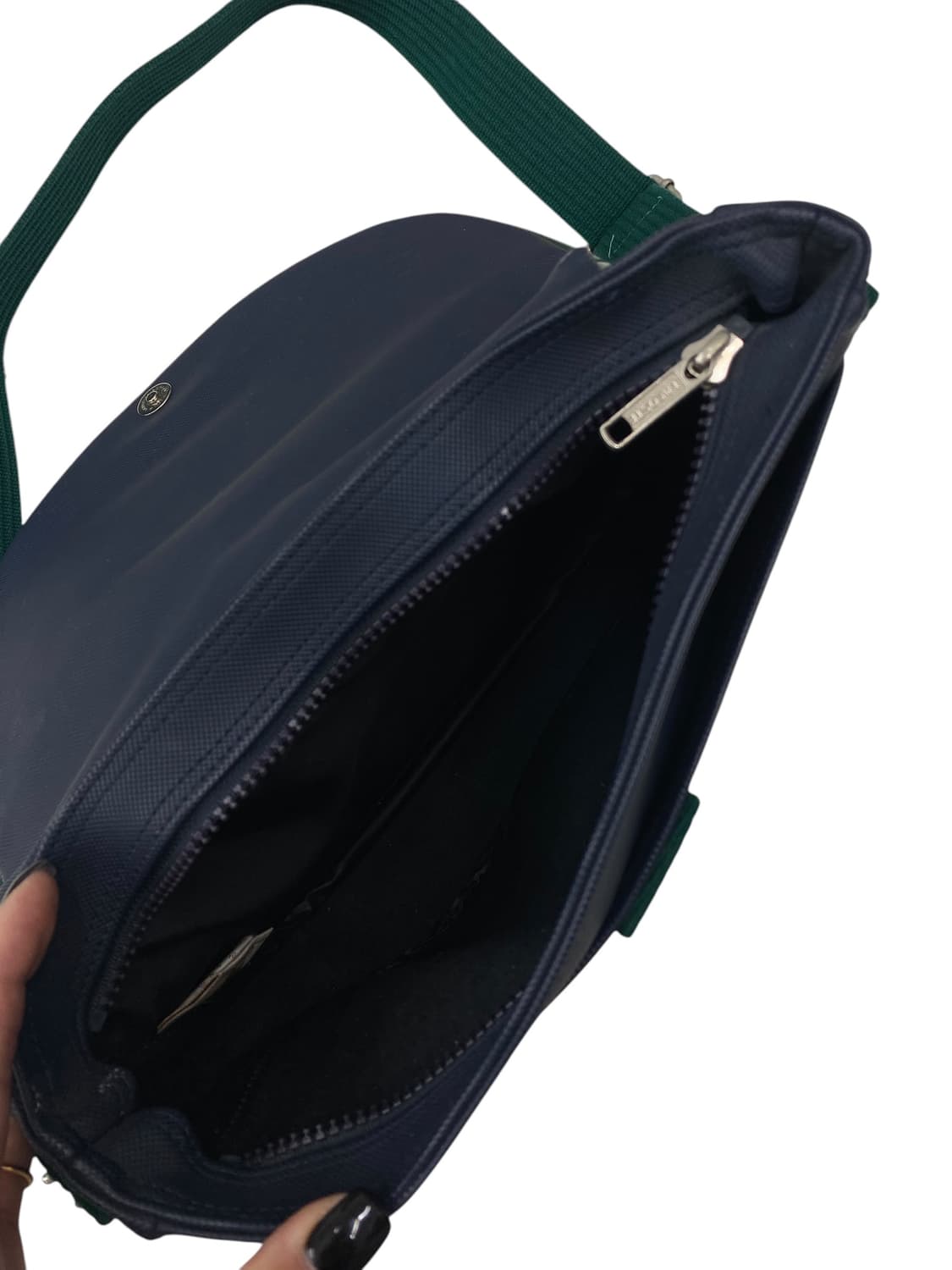 라코스테 반달 네이비 크로스백 상품이미지3