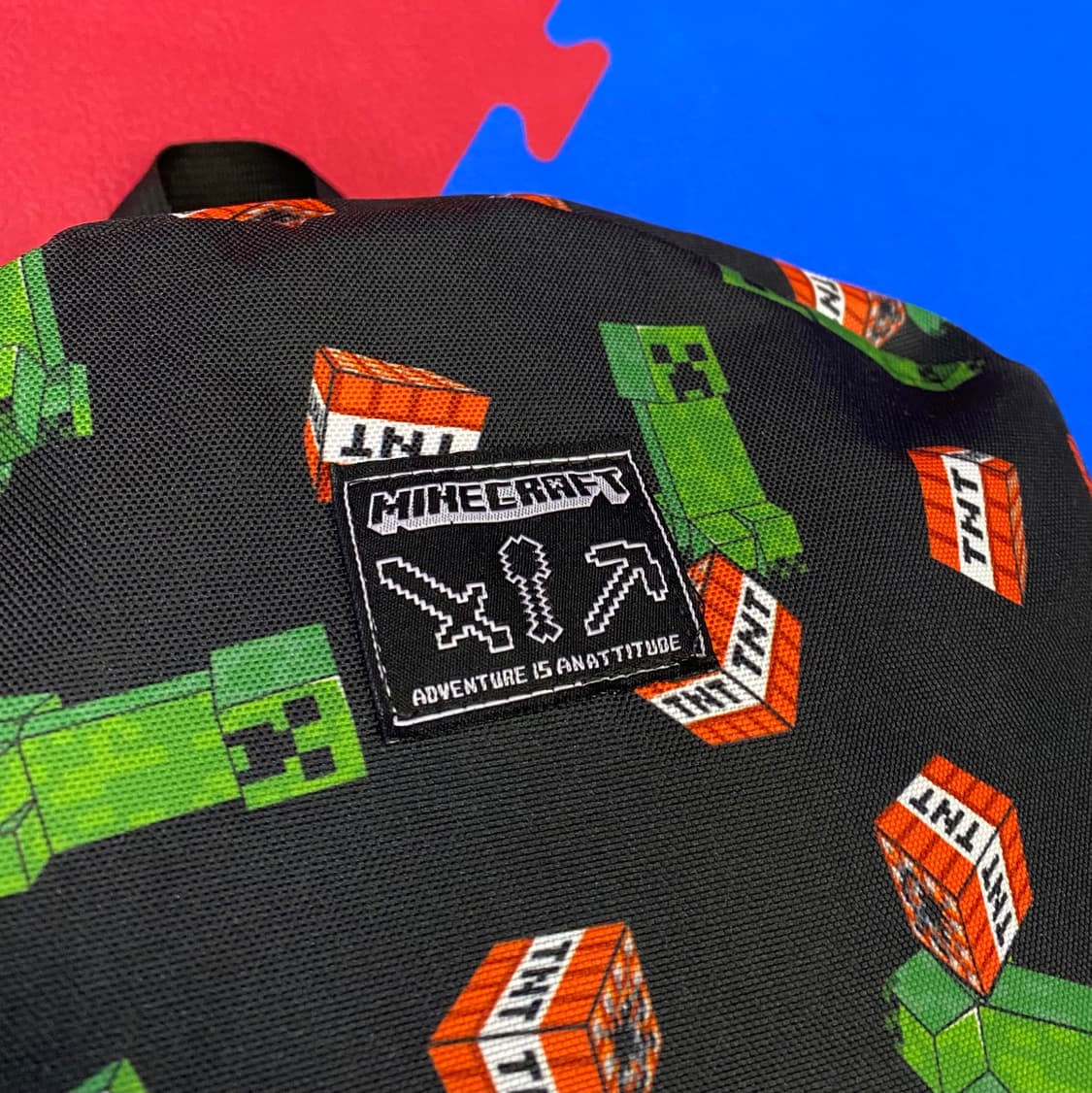 마인크래프트 크리퍼 & T.N.T 프린팅 백팩 상품이미지2