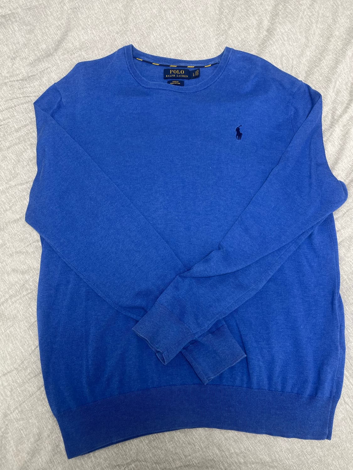 폴로 랄프로렌 블루 니트 L 상품이미지2