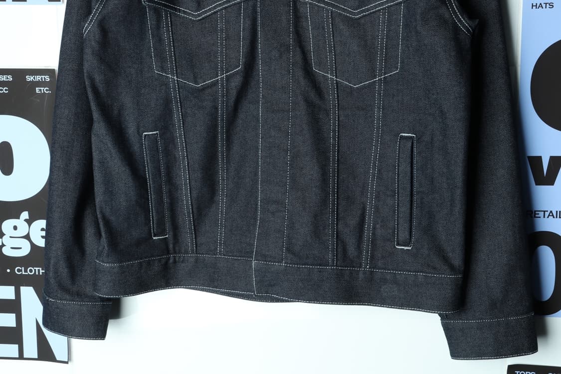 (M-XL) 드로우핏 집업 바람막이 점퍼자켓 데님 청 생지-H30735 상품이미지4
