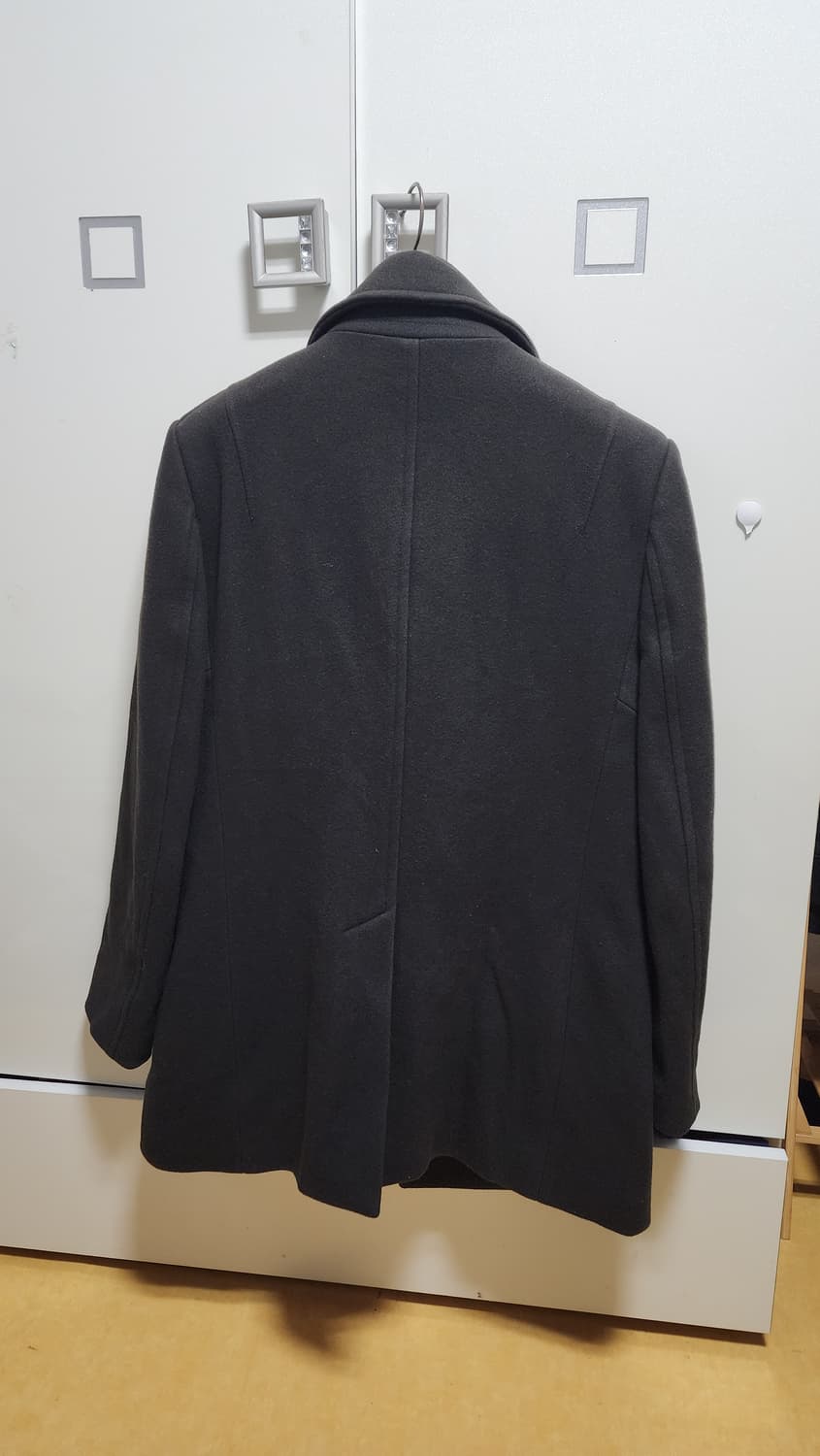 TIME 옴므 남성 울 코트 105 차콜 그레이 상품이미지6