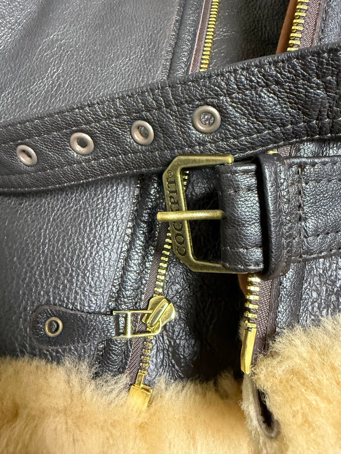 콕핏 USA R.A.F 무스탕 Z2109브라운 (44) 상품이미지8