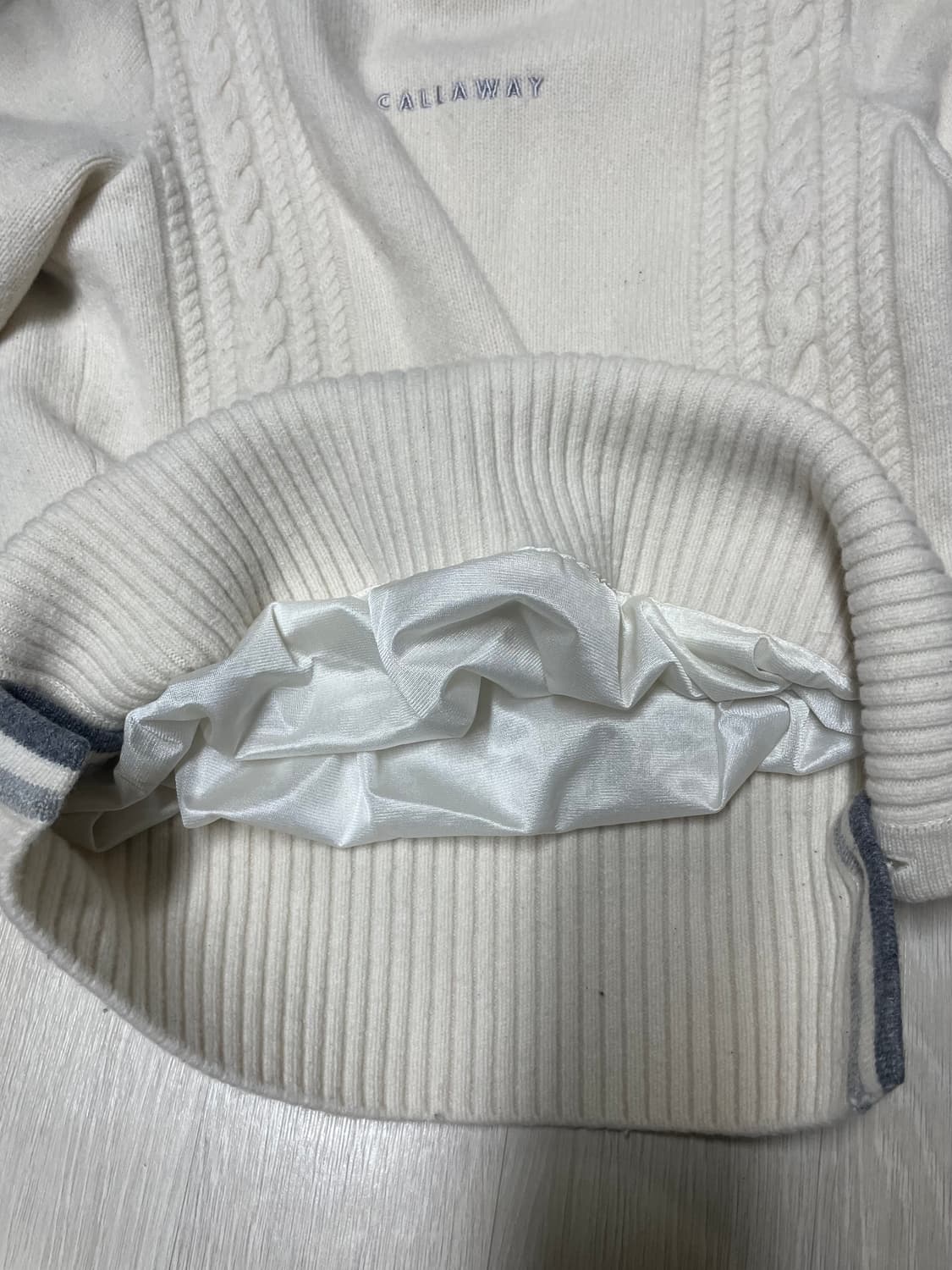 캘러웨이 여성 케이블 니트 방풍 스웨터 상품이미지7