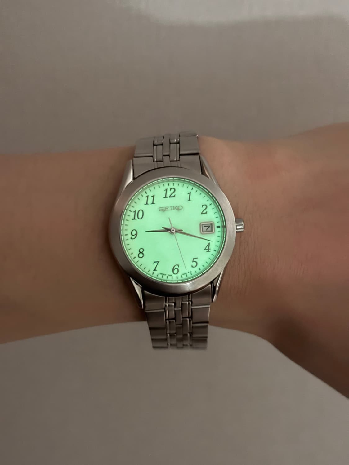 1990s Luminous Dial Silver Quartz 상품이미지10
