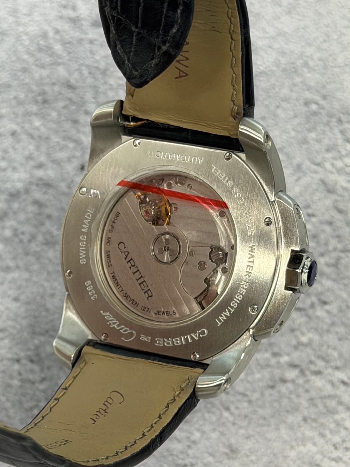 까르띠에 칼리브 드 3389 시계 판매합니다. 상품이미지5