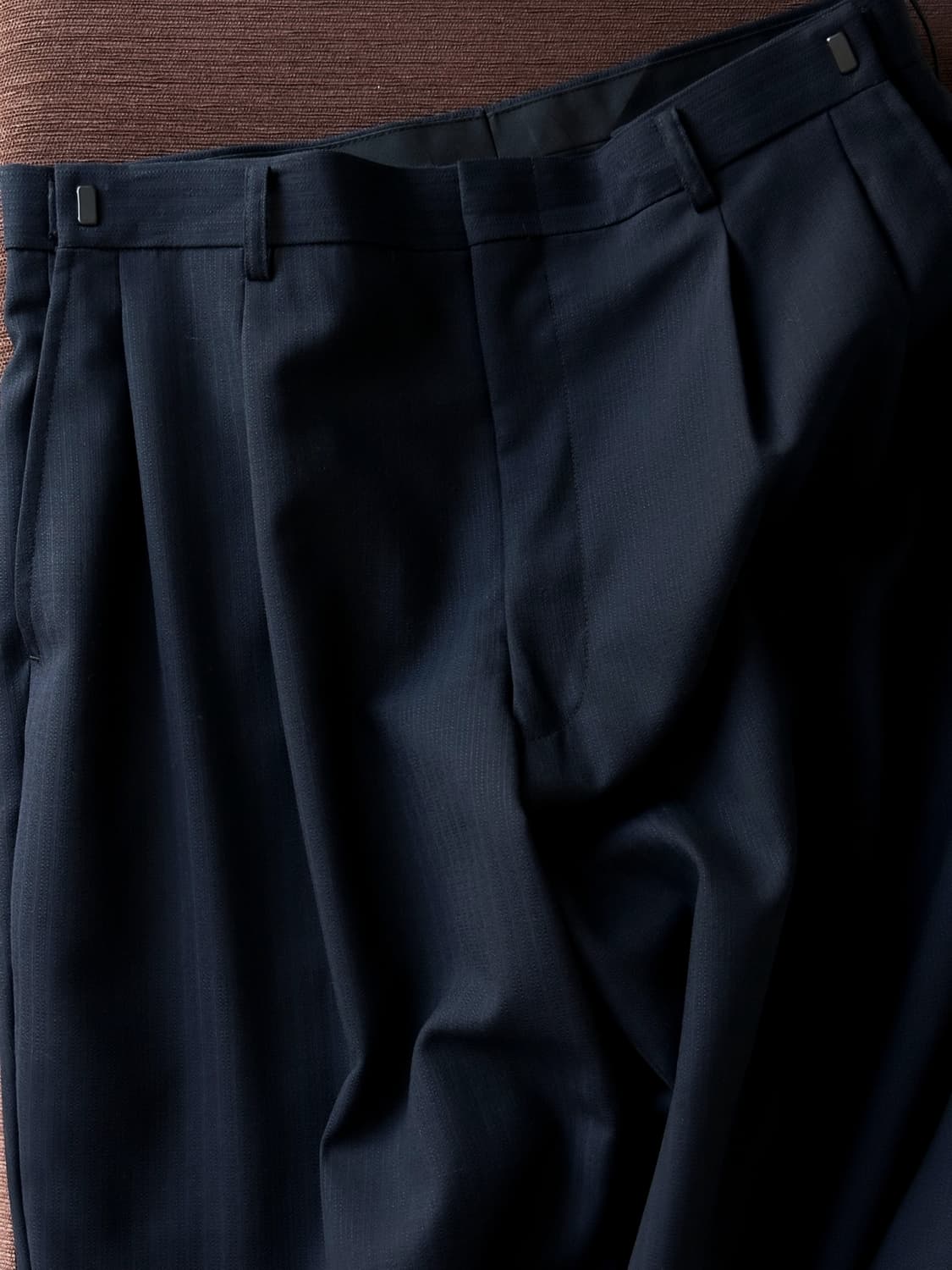 Light wool cotton snap belted trouser 상품이미지6