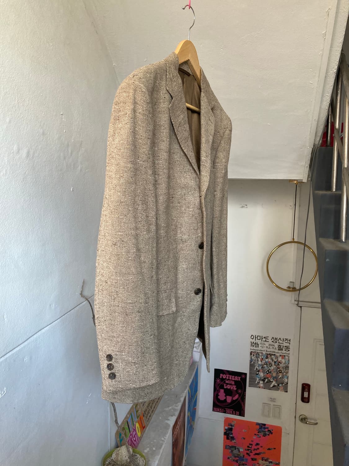 울 박시핏 클래식 자켓 상품이미지4