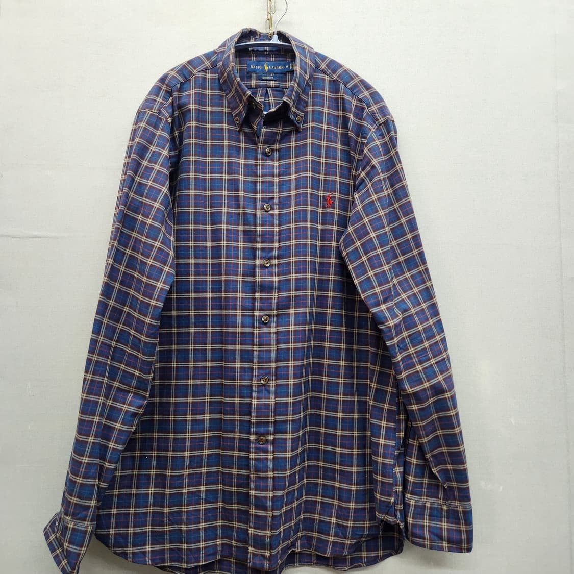 폴로랄프로렌 로고 체크 셔츠 M(XL) 상품이미지1