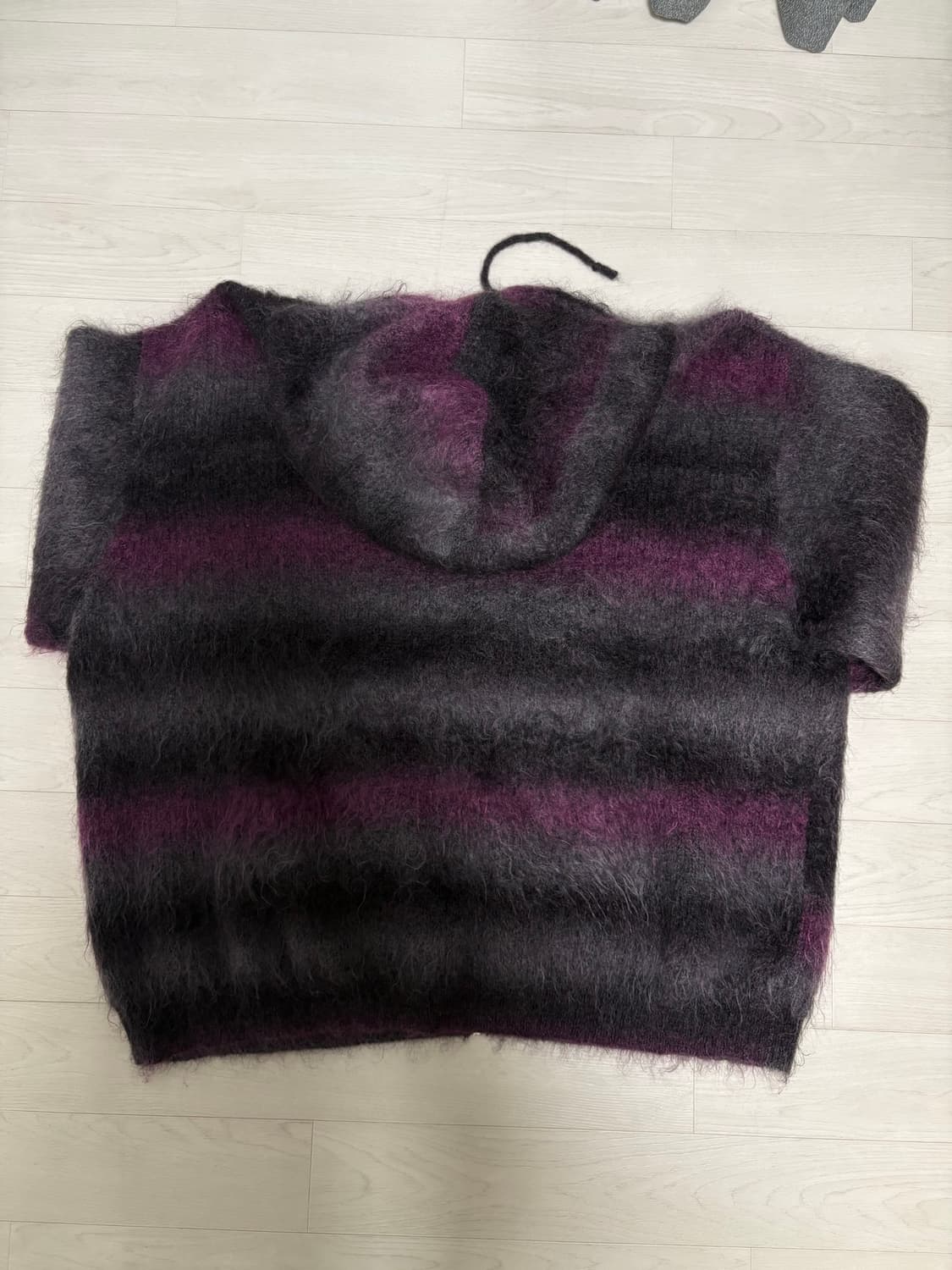 슈프림 히스테릭글래머 모헤어 집업 후드 스웨터 xxl 블랙 24fw 상품이미지3