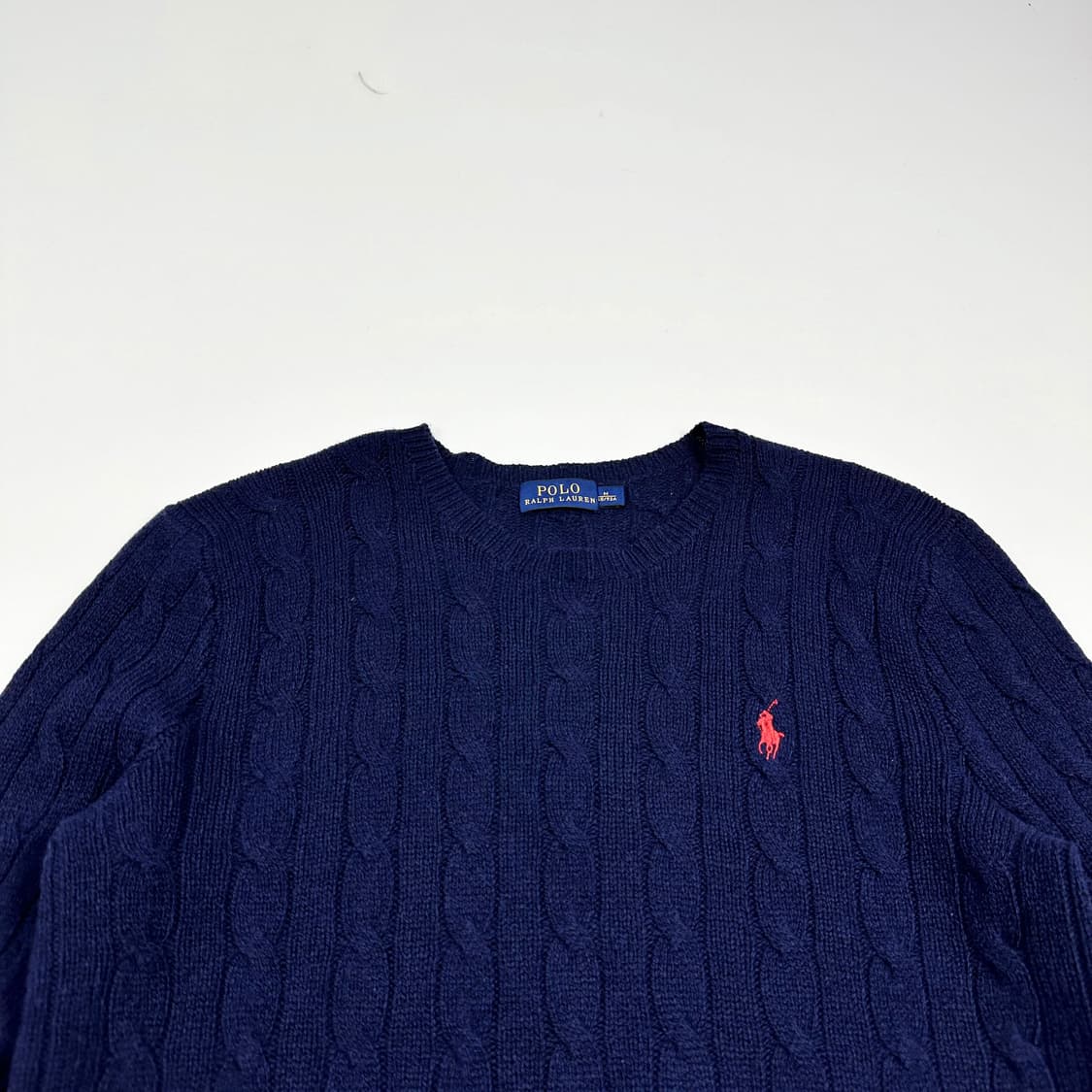폴로 랄프로렌 클래식 캐시미어 케이블 니트 네이비 여성M 상품이미지2