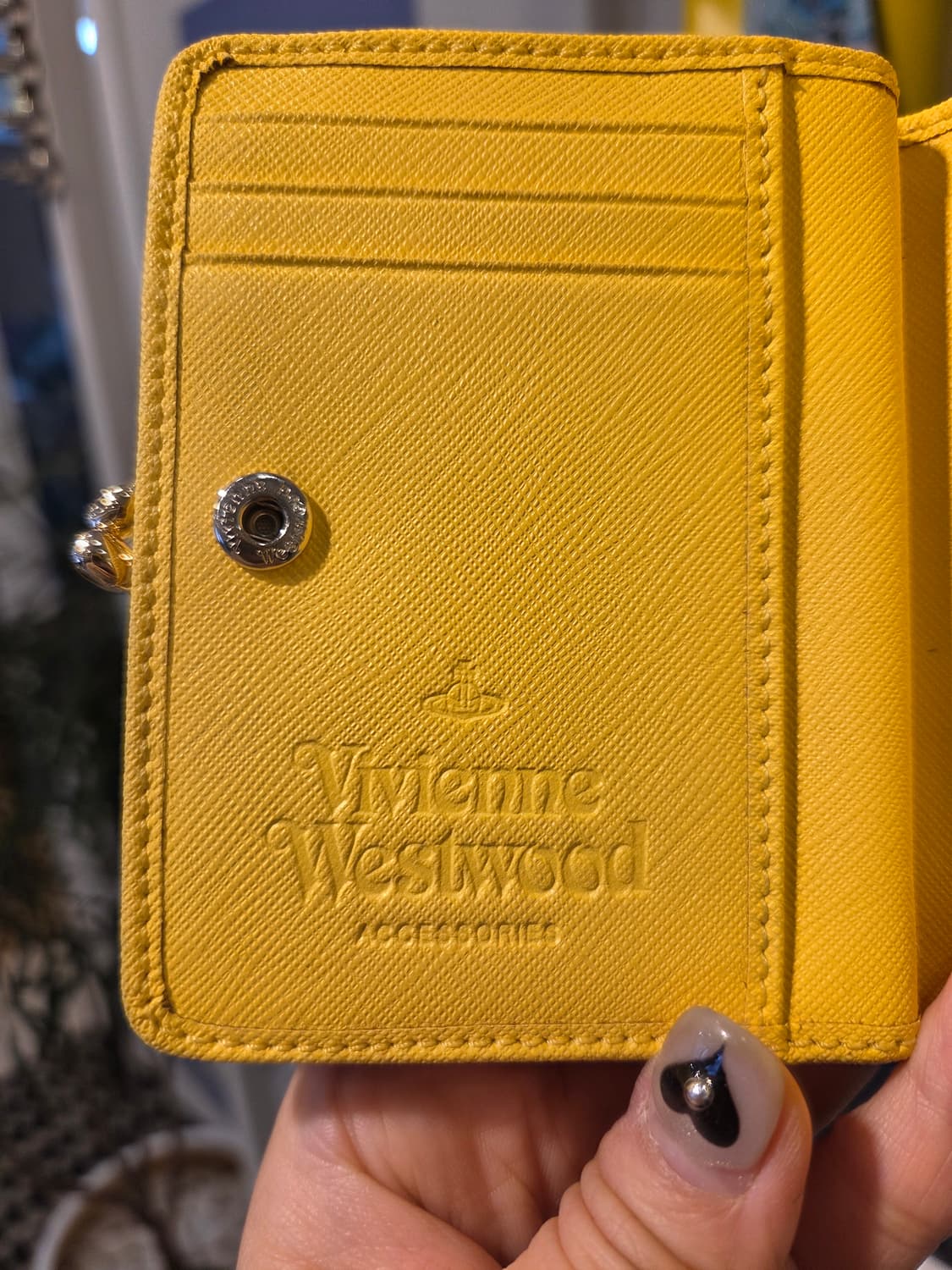 비비안 웨스트우드 옐로 반지갑 상품이미지5