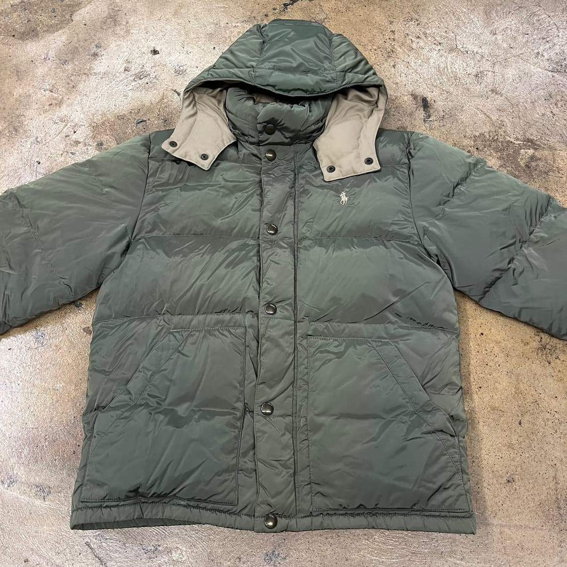 폴로 랄프로렌 카키 패딩  상품이미지3