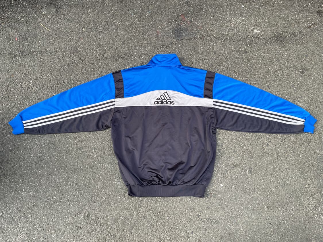 90s 아디다스 배색 올드스쿨 오버핏 빅로고 져지 트랙탑 XL 상품이미지1