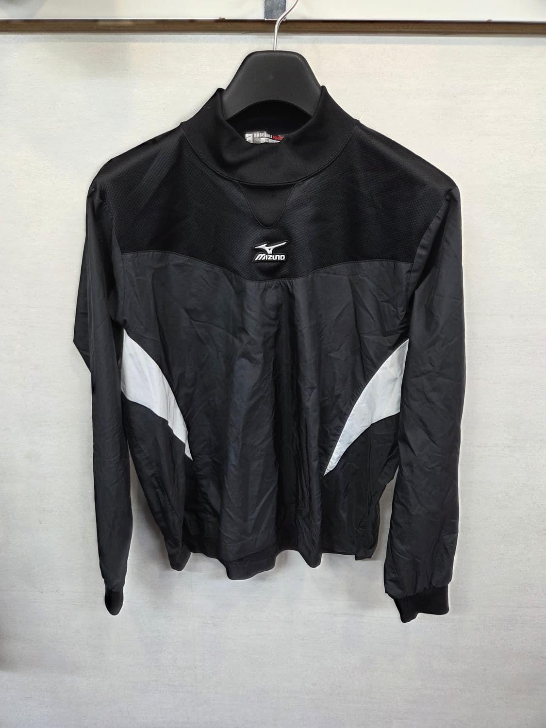 미즈노 센터로고 베이스볼 풀오버 웜업 자켓 m 상품이미지1