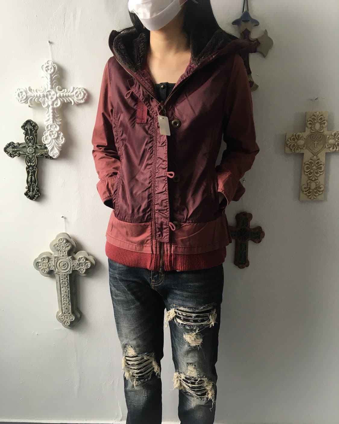 Avirex hood zip up jacket 상품이미지10