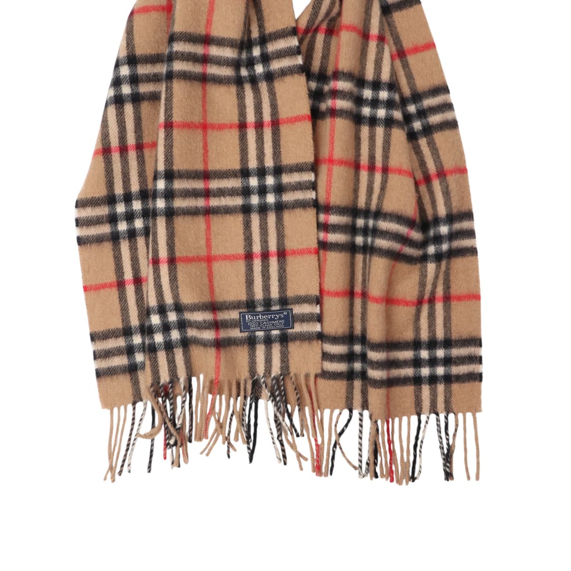 버버리 베이지 캐시미어 100% 노바체크 머플러 상품이미지2