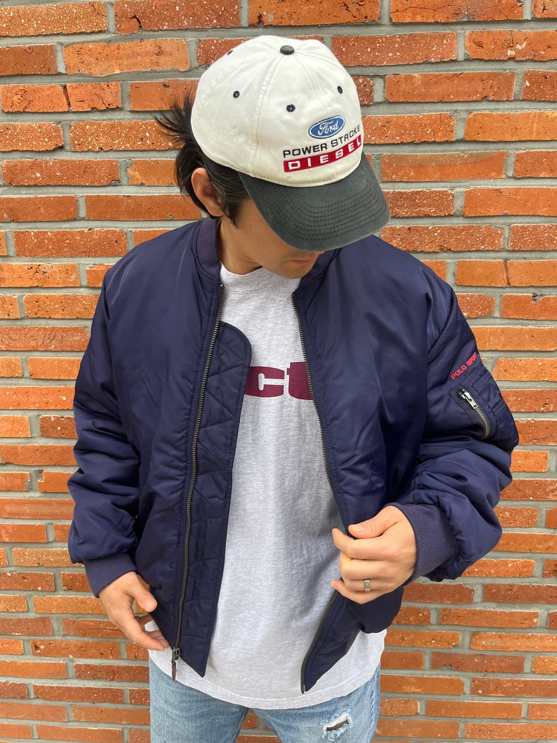 90's POLO SPORT MA-1 Bomber Jacket 상품이미지1