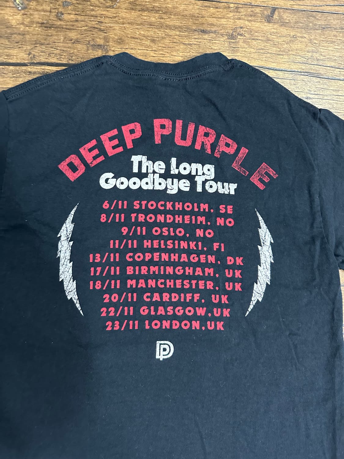 Deep Purple 투어 감성 그래픽 반팔 빈티지티셔츠 길단티셔츠 M 상품이미지4